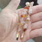 Set Of Two Pcs, Raw Crystals Bobby Pin Hairpin, Agate Crystal