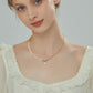 Real Pearl And Chain Gold-Plated Necklace