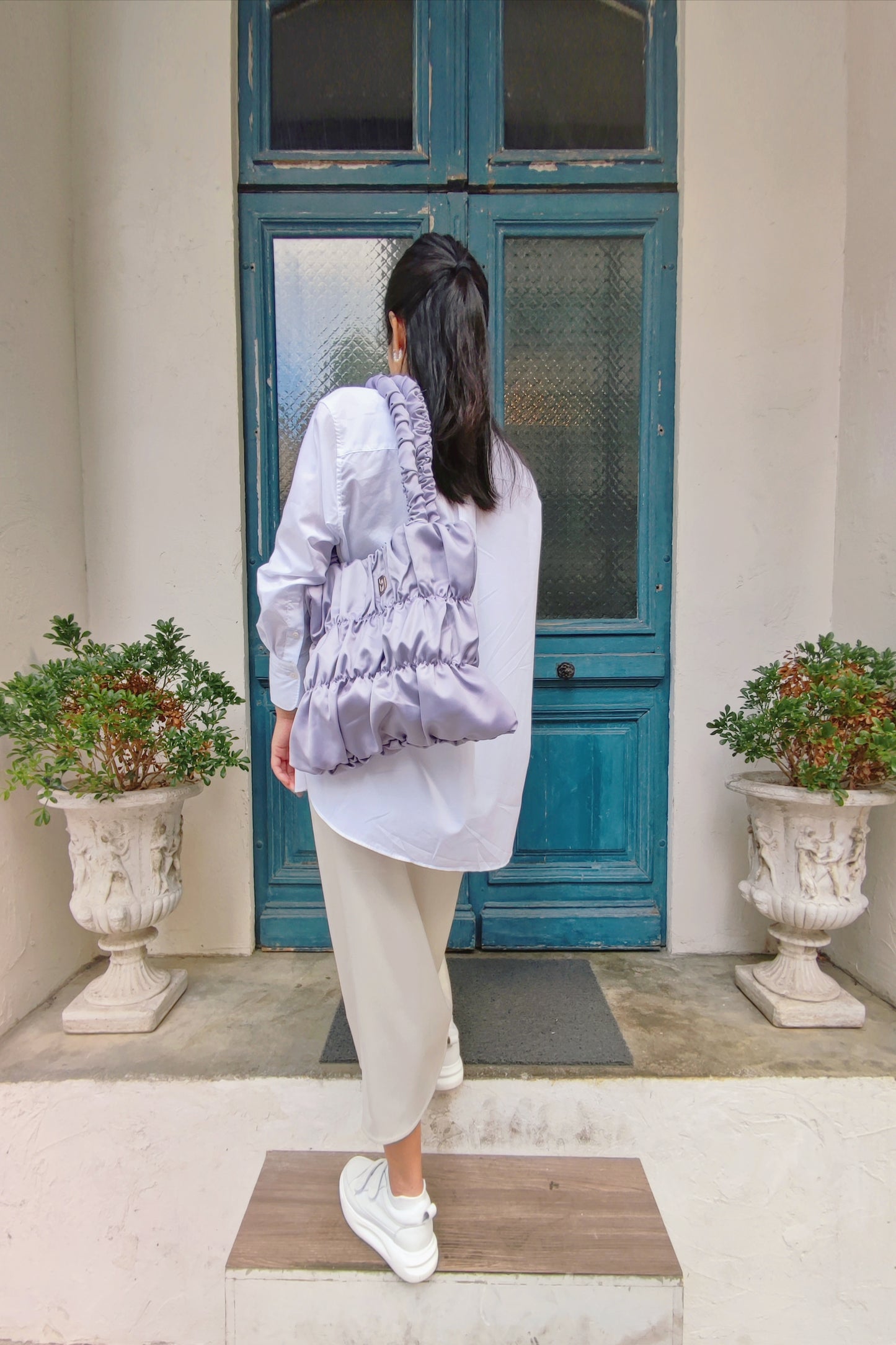 Soufflé Shoulder Bag - Pale Lavender