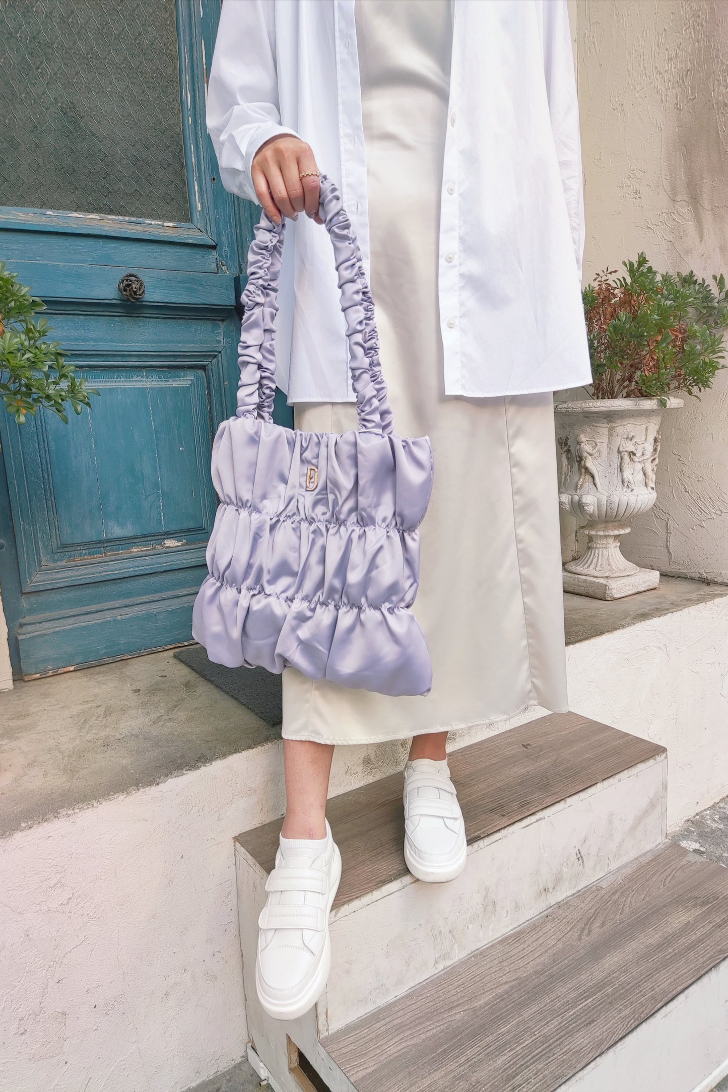 Soufflé Shoulder Bag - Pale Lavender