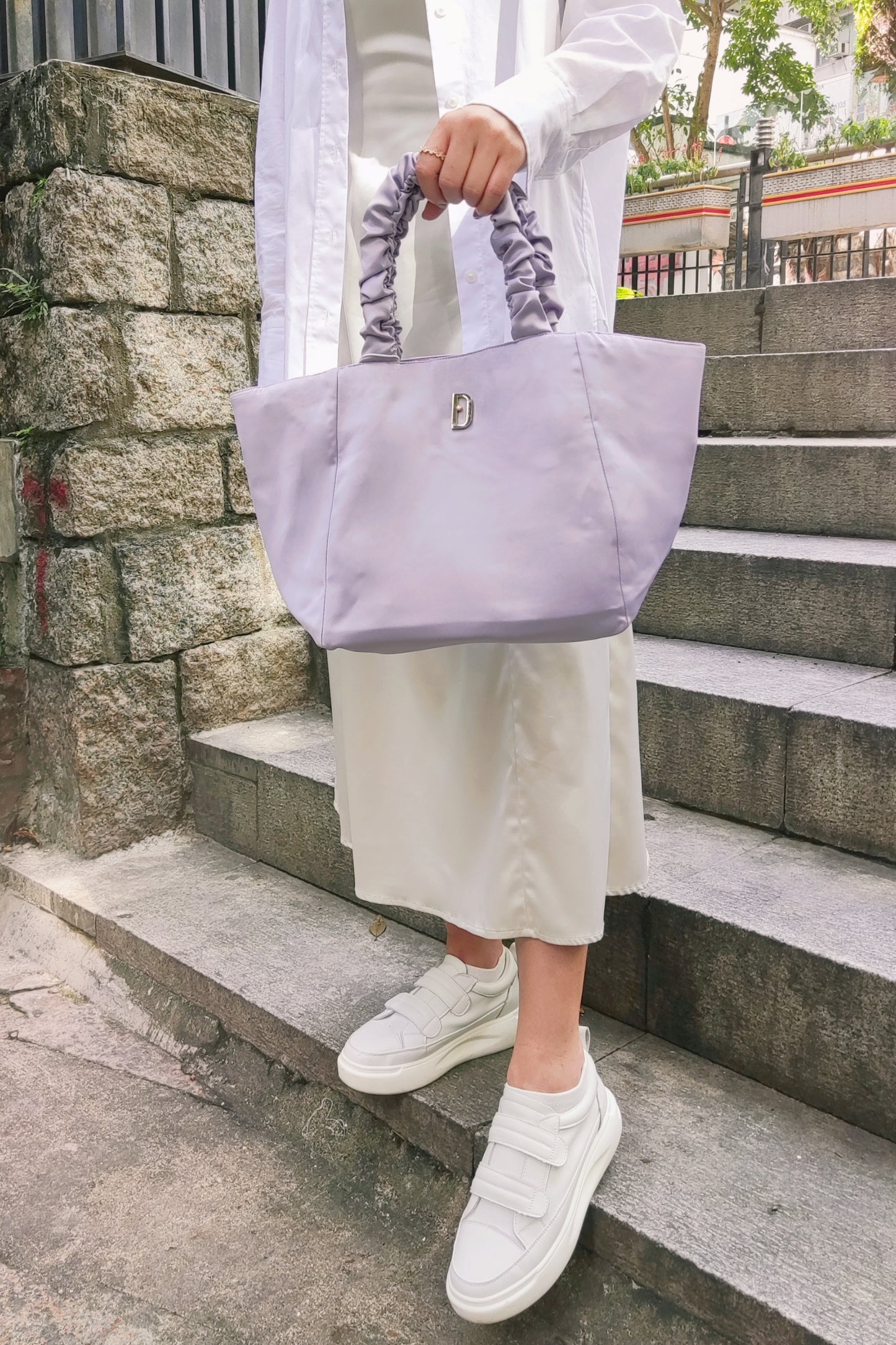 Soufflé Handle Bag - Pale Lavender