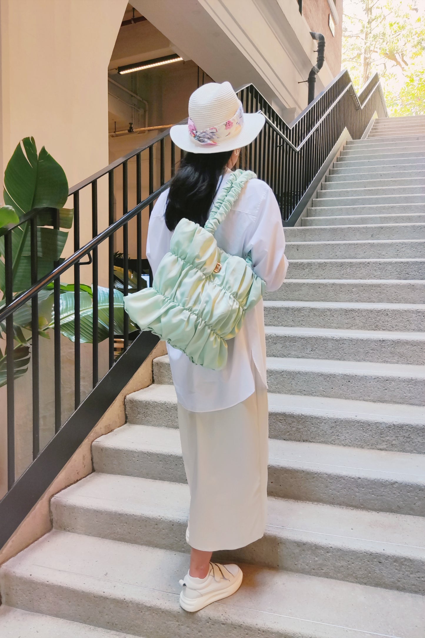 Soufflé Shoulder Bag - Morandi Mint