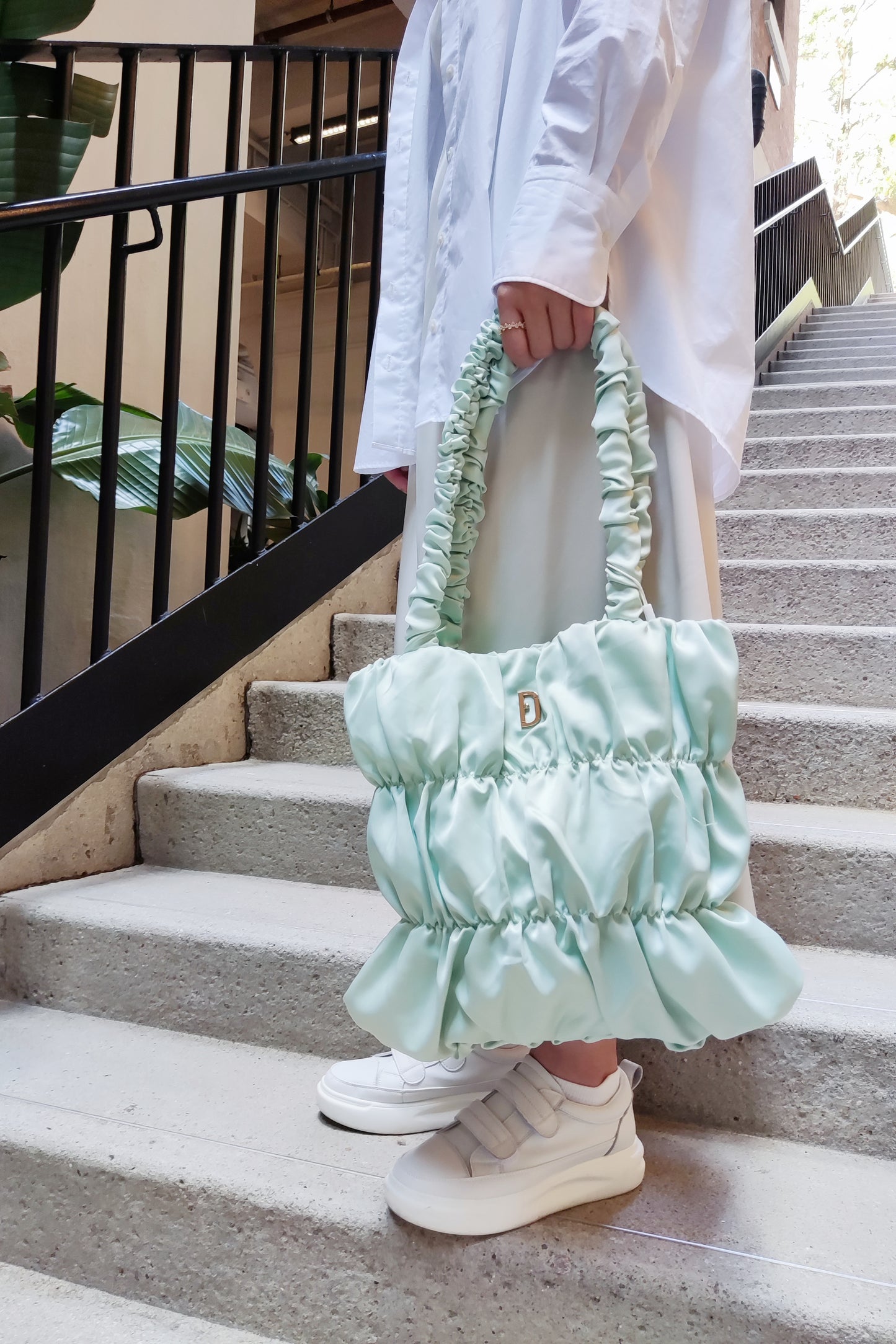 Soufflé Shoulder Bag - Morandi Mint