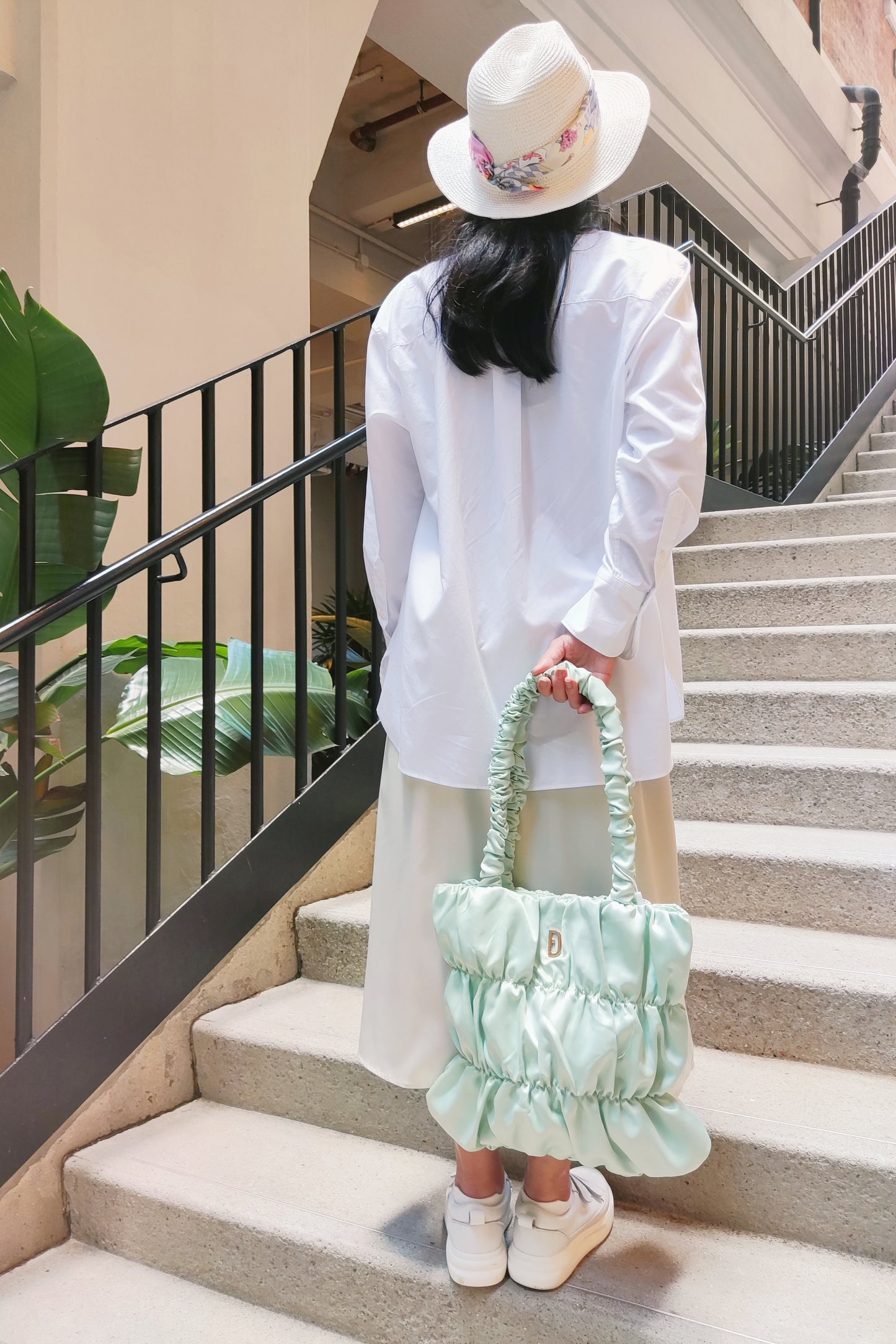 Soufflé Shoulder Bag - Morandi Mint