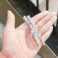 Set Of Two Pcs, Raw Crystals Bobby Pin Hairpin, Aquamarine Crystal
