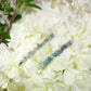 Set Of Two Pcs, Raw Crystals Bobby Pin Hairpin, Aquamarine Crystal