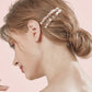 Set Of Two Pcs, Raw Crystals Bobby Pin Hairpin, Sunstone Crystal
