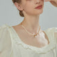 Real Pearl And Chain Gold-Plated Necklace