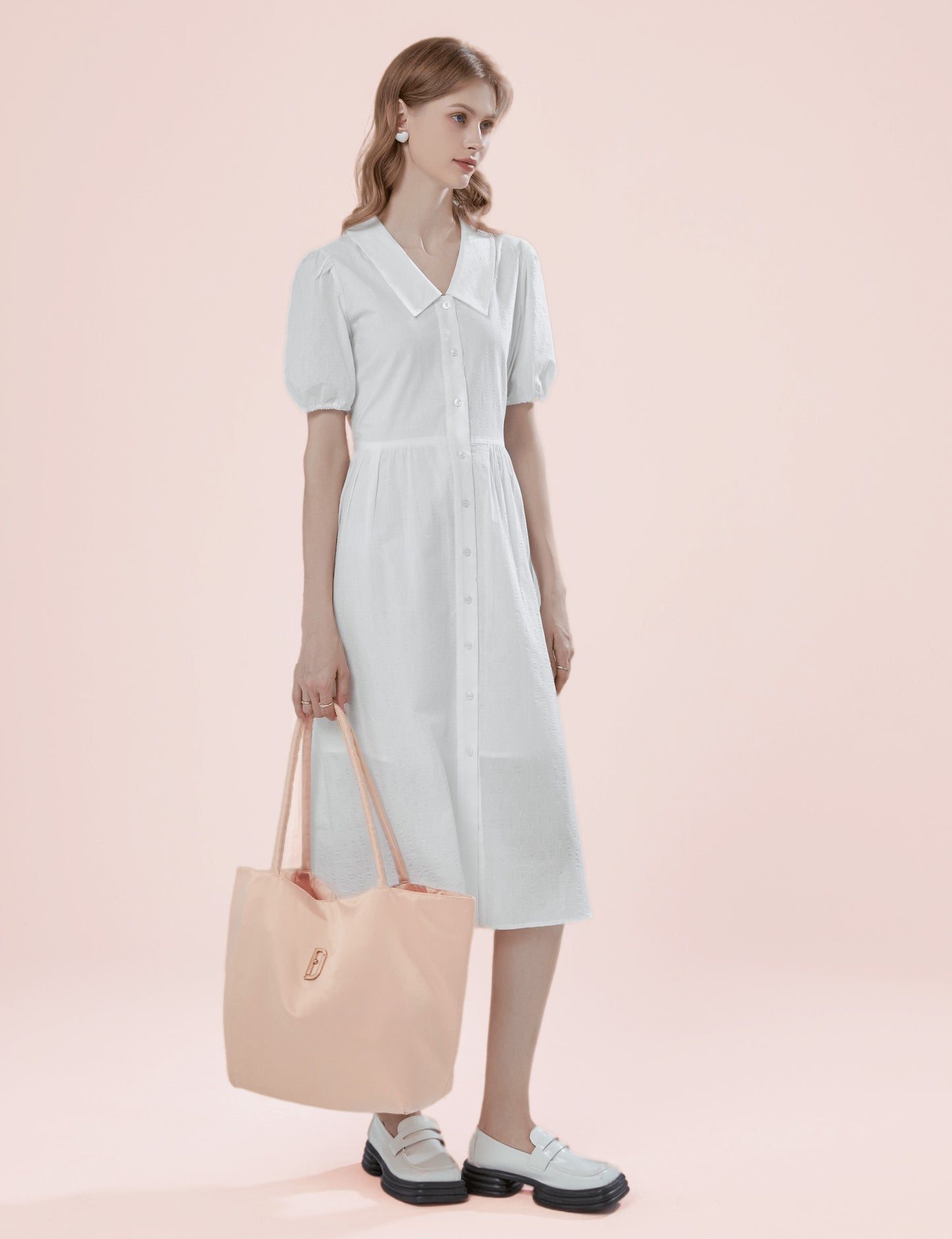 Daily Tote Bag - Pink Peach