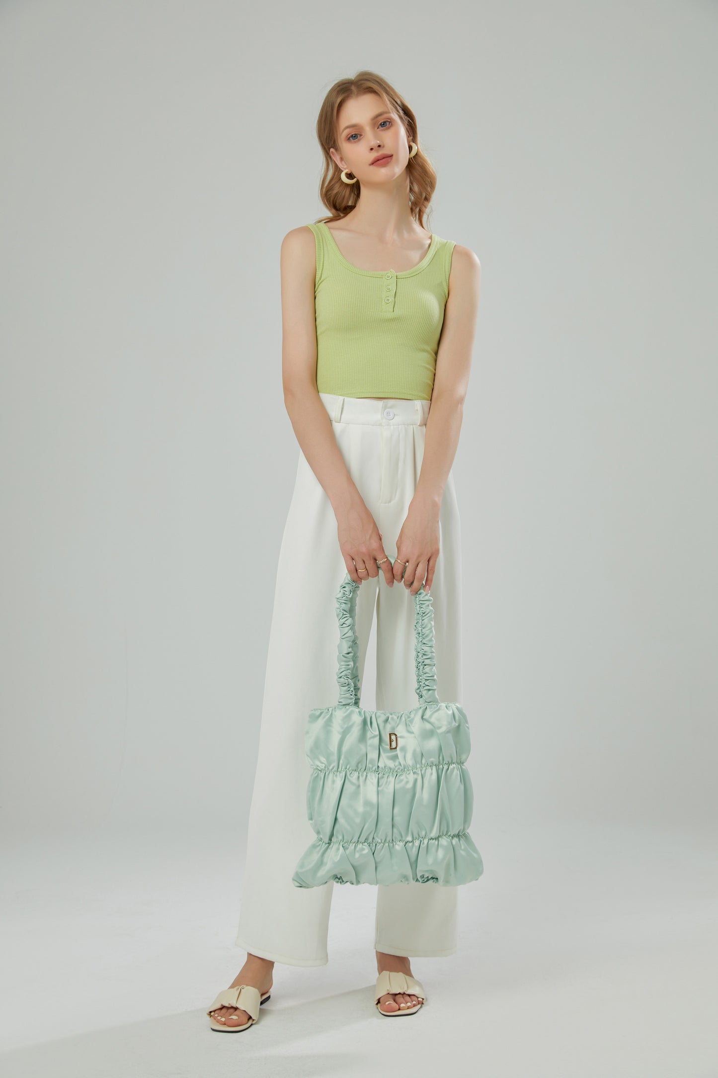 Soufflé Shoulder Bag - Morandi Mint