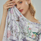 "Secret Violet Garden" The Key To The Garden Silky Scarf (90cm)
