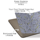 "Yogis Cat and Flower" Rain Of Cat In Tatra Mountains Travel Yoga Mat (1.5mm)