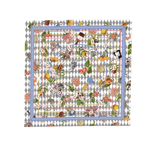 "Wonderful Adventure Dream" Dizzy Drowsy Silky Scarf (45cm)